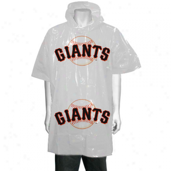 San Francisco Giants White Short Sleeve Poncho