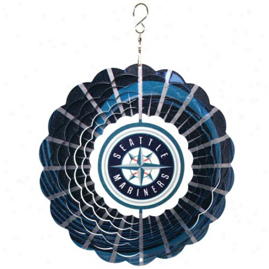 Seattle Mariners 10'' Team Logo Designer Wind Spinner