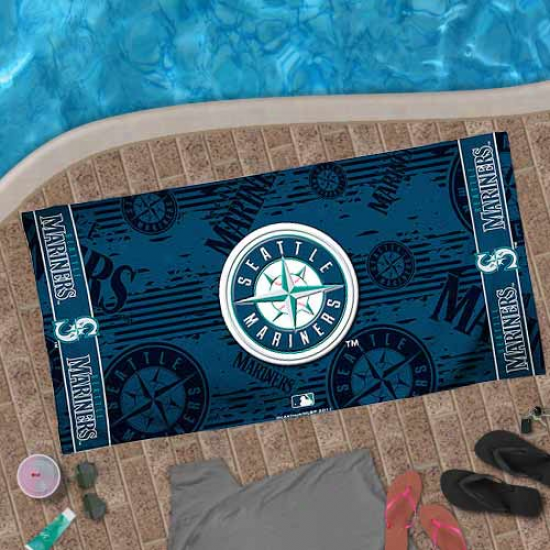 Seattle Mariners 30'' X 60''' Navy Blue Towel