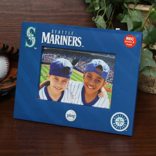 Seattle Mariners 4'' X 6''R oyyal Blue Talking Picture Frame