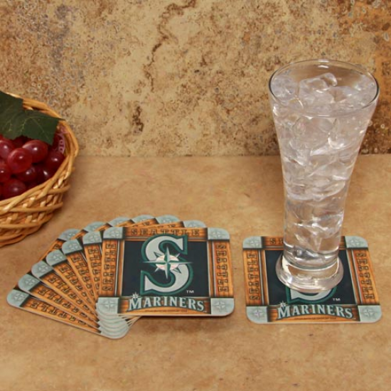 Seattle Mariners 8-pack Absorbent Paperlraft Coasters