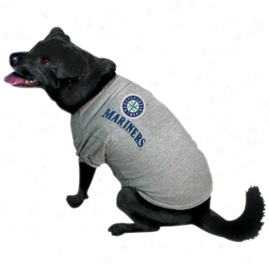 Seattle Mariners Ash Logo Pet T-shirt