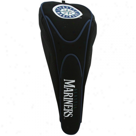 Seattle Mariners Black Magnetic Golf Club Headcover