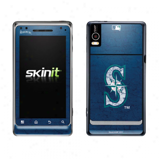 Seattle Mariners Navy Blue Droid 2 Distressed Skin