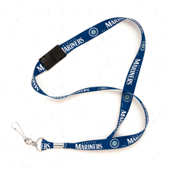 Seattle Mariners Navy Blue Mlb Event Lanyard