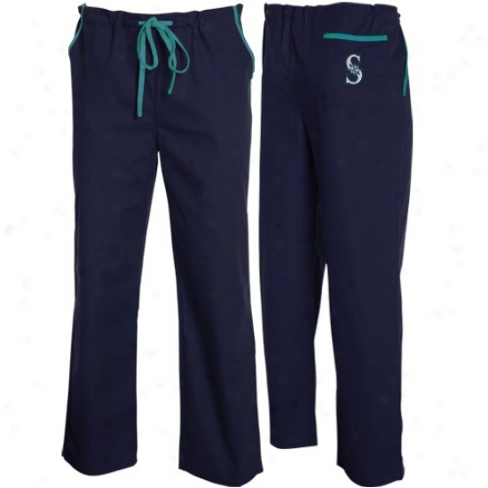Seattle Marinere Navy Blue Scrub Pants