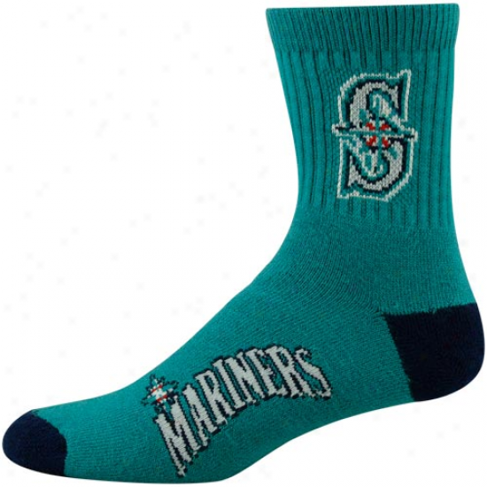 Seattle Mariners Northwest Green Team Distort Block Socks