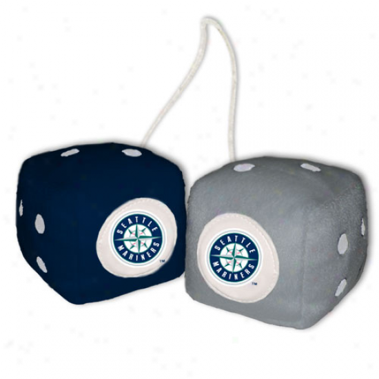 Seattle Marinere Plush Team Fuzzy Dice