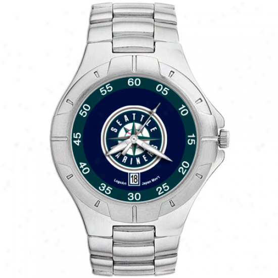 Seattle Mariners Pro Ii Watch W/ Stainless Harden Band