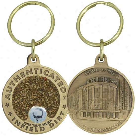 Seattle Mariners Saeco Field Bronze Infield Dirt Keychain