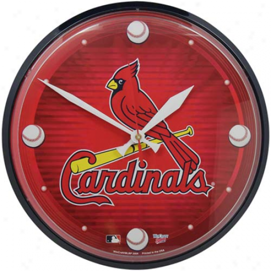 St. Louis Cardinals 12'' Team Logo Wall Clock