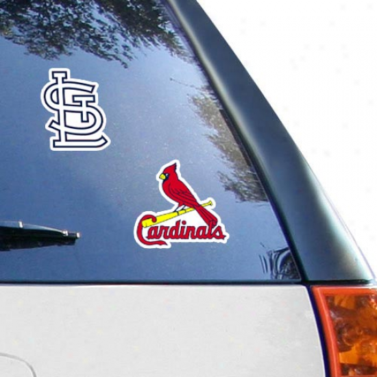 St. Louis Cardinals 2-pack 4'' X 4'' Die-cut Decals