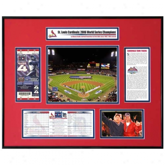St Louis Cardinals 2006 World Succession Champions Game 3 Opening Ceremony Ticket Fraane
