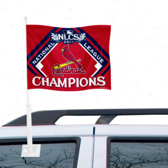 St. Louis Cardinals 2011 National League Champions Car Flag
