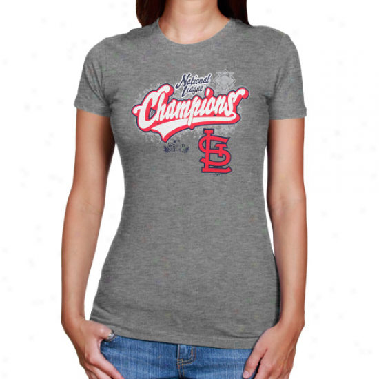 St. Louis Cardinals 2011 National League Chapmions Arch Tri-blend T-shirt - Charcoal