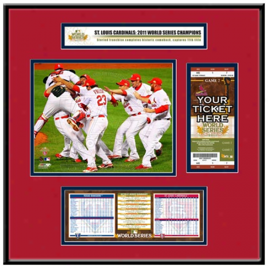 St. Louis Cardinals 2011 World Seeries Champions Ticket Frame Jr.