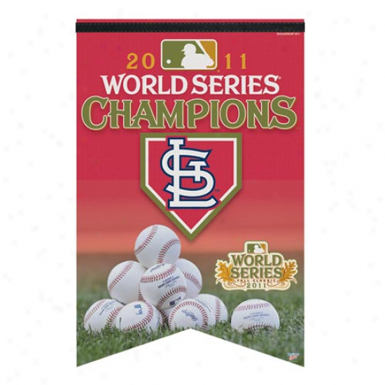 "st. Louis Cardinals 2011 World Series Champions 17"" X 26"" Premium Felt Flag"