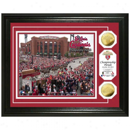 St. Louis Cardinals 2011 World Succession Champions 24kt Gold Coin Parade Photomint
