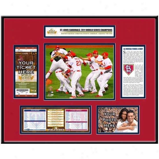 St. Louis Cardinqls 2011 World SeriesC hampions Ticket Frame