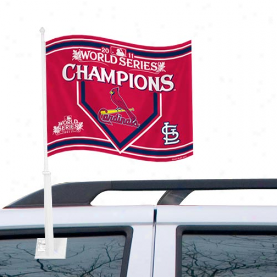 St. Louis Cardinals 2011 World Series Champions Car Flag -