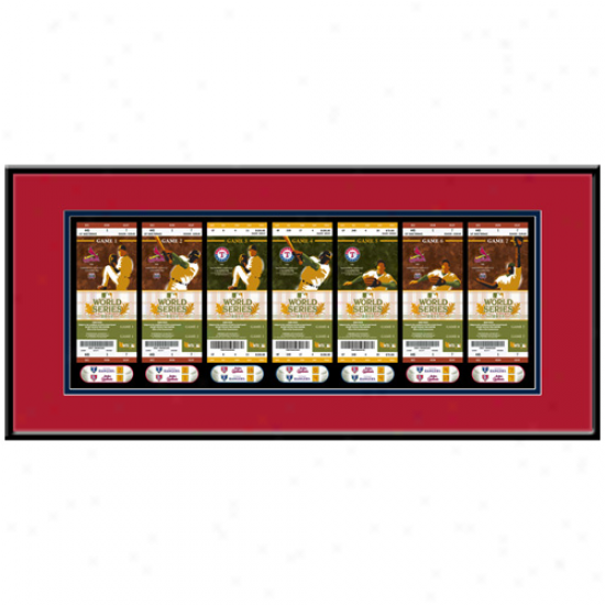 St. Louis Cardinals 2011 World Series Champions Framed Ticket Strip Print