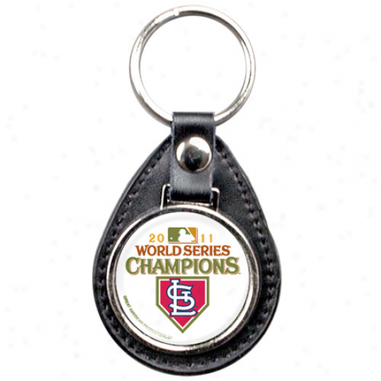 St. Louis Cardinals 2011 World Series Champions Leather Keychain
