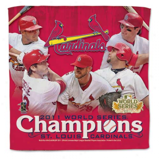 "st. Louis Cardinals 2011 World Series Champions 16"" X 16"" Player Collector Towel"