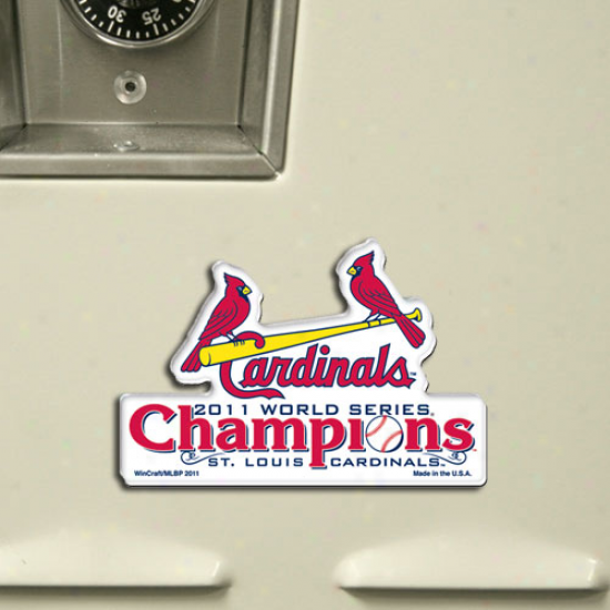 St. Louis Cardinals 2011 Natural order Seriies Champions Acrylic Hd Magnet