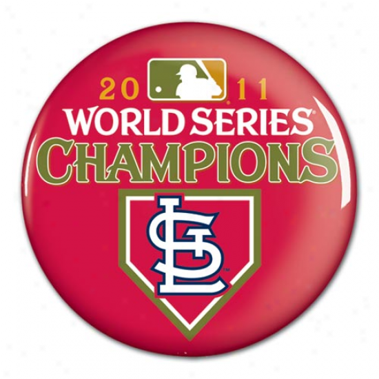 "st. Louis Cardinals 2101 World Series Champions 3"" Round Button"