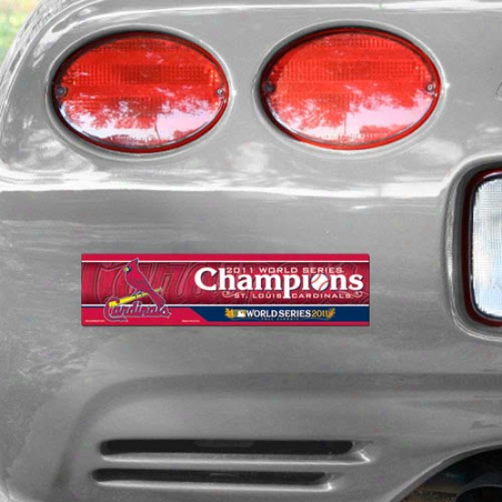 St. Louis Cardinals 2011 Public Series Champions Bumper Sticker