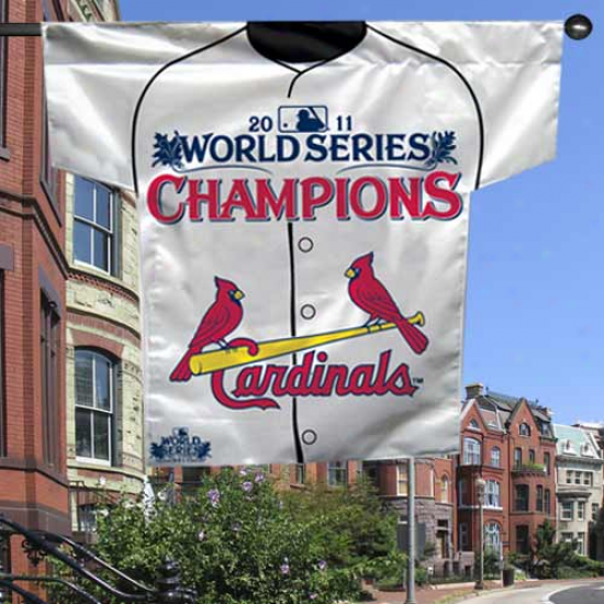 St. Louis Cardinals 2011 World Series Champions Jersey Flag