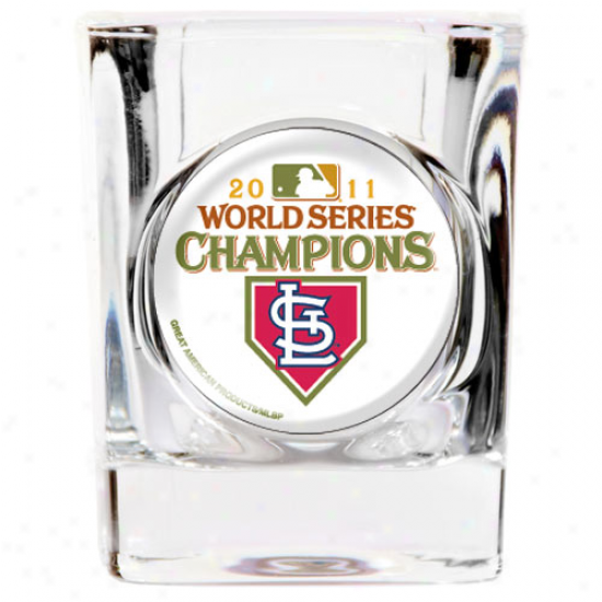 St. Louis Cardinaps 2011 World Series Champions 2oz. Square Shot Glass