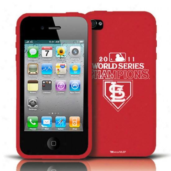 St. Louis Cardinals 2011 World Succession Champions Iphone 4 Silicone Case