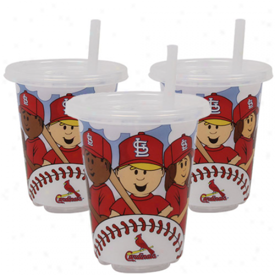 St. Louis Cardinals 3-pack 10oz. Sip N' Go Plaxtic Cups