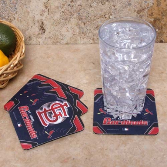 St. Louis Cardinals 4-pack Sublimated Logo Neoprene Coaster Set