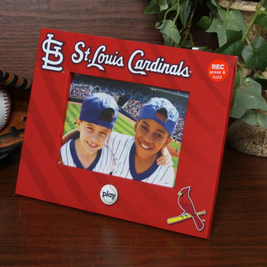 St. Louis Cardinals 4'' X 6'' Red Talking Paint Frame