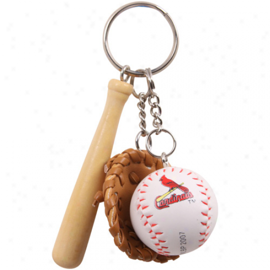 St. Louis Cardinals Baseball Gear Keychain