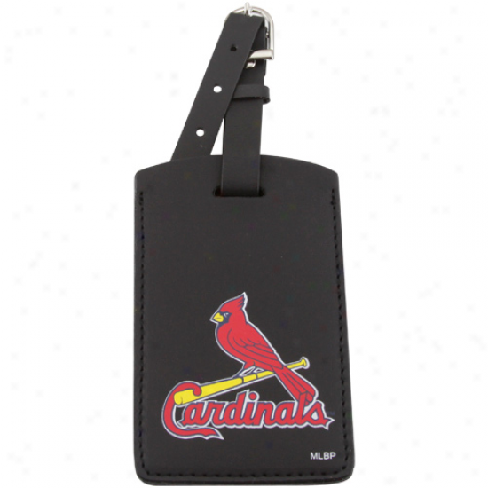 St. Louis Cardinals Black Leather Printed Logo Bag Game of ~