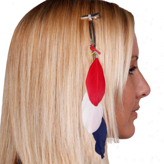 St. Louis Cardinals Feather Hair Clip