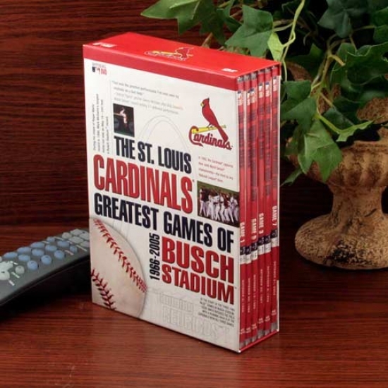 St. Louis Cardinals Greatest Gams Of Busch Stadium 1966-2005 6-disc Dvd Set