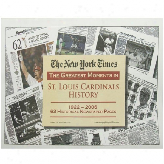 St. Louis Cardinals Greatest Moments Newspaper