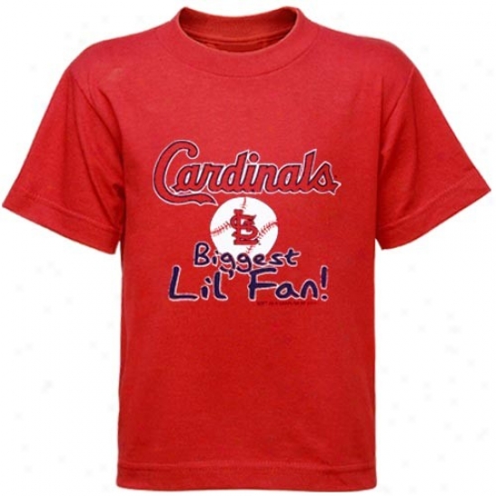 St. Louis Cardinals Infant Red Biggest 'lil Fan T-shirt