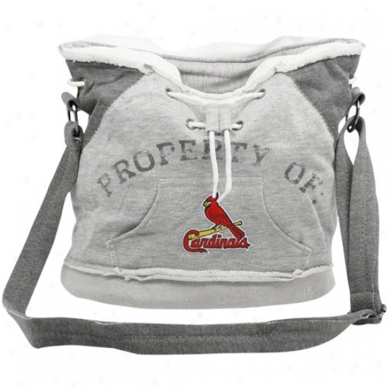 St. Louis Cardinals Ladies Ash Hoodie Duffel Bag