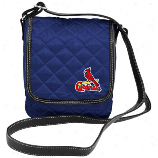St. Louis Cardinals Ladies Navy Pedantic  Quilted Purse