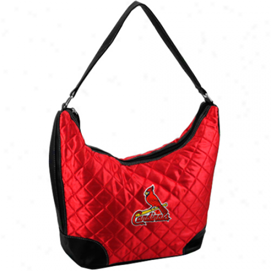St. Louis Cardinlas Ladies Red Quilted Hobo Purse