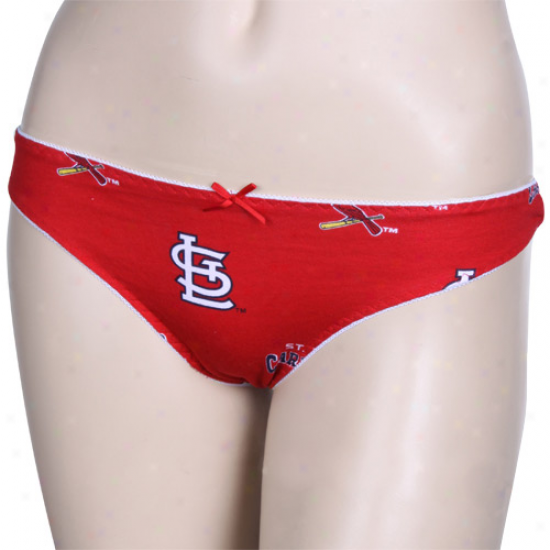 St. Louis Cardinals Ladies Red Supreme Thong Underwear