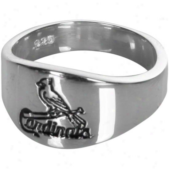 St. Louis Cardinals Lgo Sterling Silver Ring