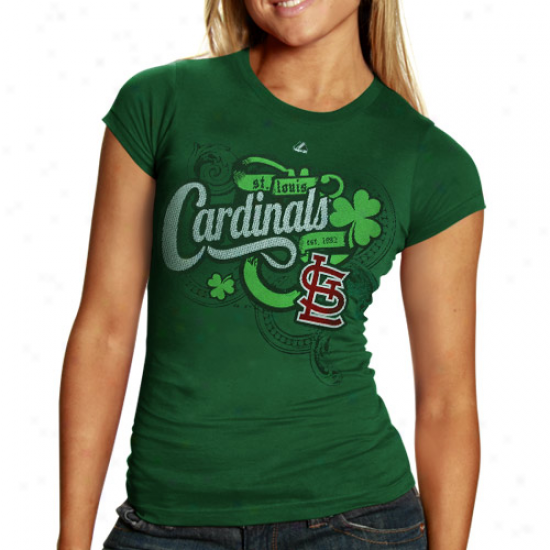 St. Louis Cardinals Loving My Luck T-shirt - Green