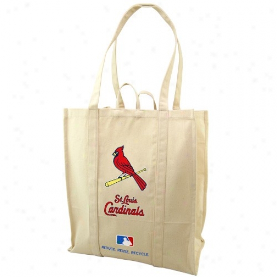 St. Louis Cardinals Natural Resuable Organic Tote Bag