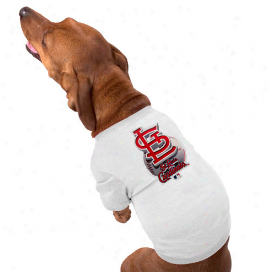 St. Louis Cardinals Performance Pet T-shirt - White